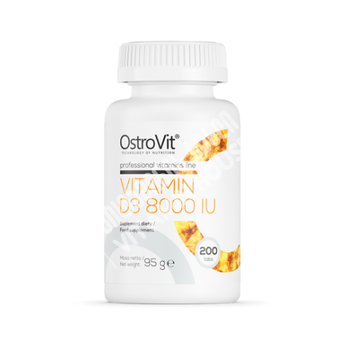 OstroVit - Vitamin D3 8000 IU - 200 tabs