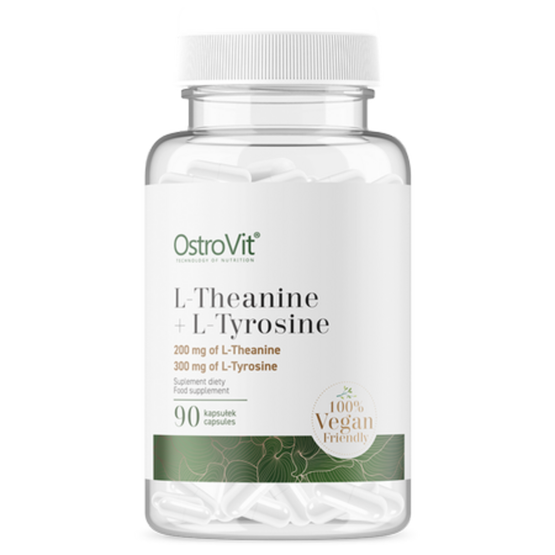 ოსტროვიტი - თიანინი + ტიროზინი - 90 კაფს / OstroVit - Theanine + Tyrosine VEGE - 90 caps