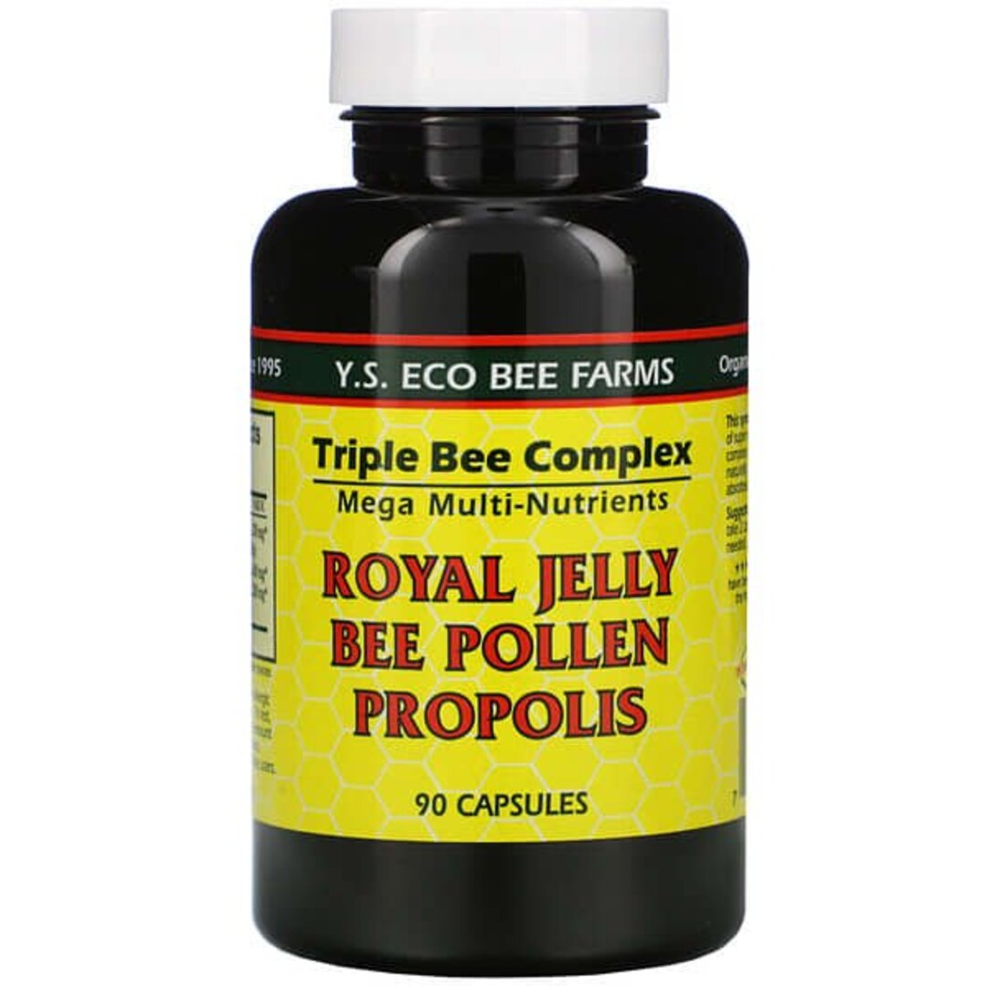 Y.S. Eco Bee Farms - Royal Jelly, Bee Pollen, Propolis - 90 caps
