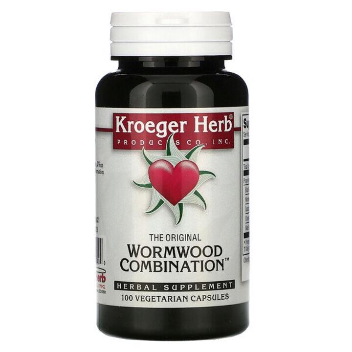 კროგერ ჰერბი - ვორმვუდის ნაკრები - 100 ვკაფს / Kroeger Herb - Wormwood Combination - 100 vcaps