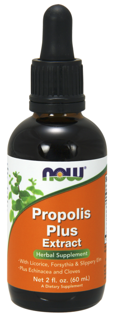 ნაუ - პროპოლის პლიუს ექსტრაქტი - 60 მლ / NOW - Propolis Plus Extract - 2 fl oz (60 ml)