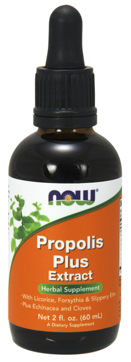 ნაუ - პროპოლის პლიუს ექსტრაქტი - 60 მლ / NOW - Propolis Plus Extract - 2 fl oz (60 ml)