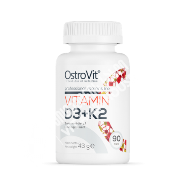OstroVit - Vitamin D3 2000 + K2 - 90 tabs