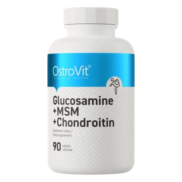 ოსტროვიტი - გლუკოზამინი+მსმ+ქონდროიტინი - 90 ტაბ /	OstroVit - Glucosamine + MSM + Chondroitin - 90 tabs