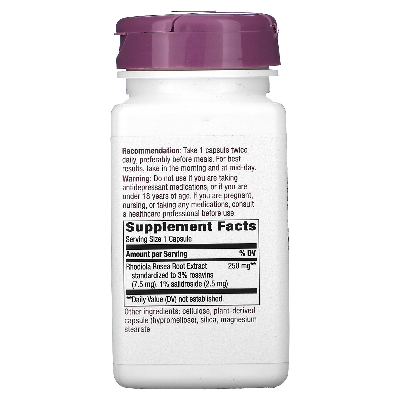 Natures Way - Rhodiola 250 mg - 60 vcaps