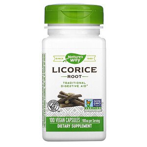 Natures Way -  Licorice Root 900 mg - 100 vcaps