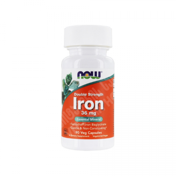 ნაუ - რკინა 36 მგ - 90 ვკაფს / NOW - Iron 36 mg - 90 vcaps