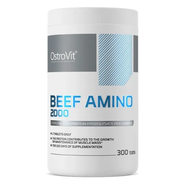 ოსტროვიტი - საქონლის ხორცის ამინო - 300 ტაბ / OstroVit - Beef Amino  - 300 tabs