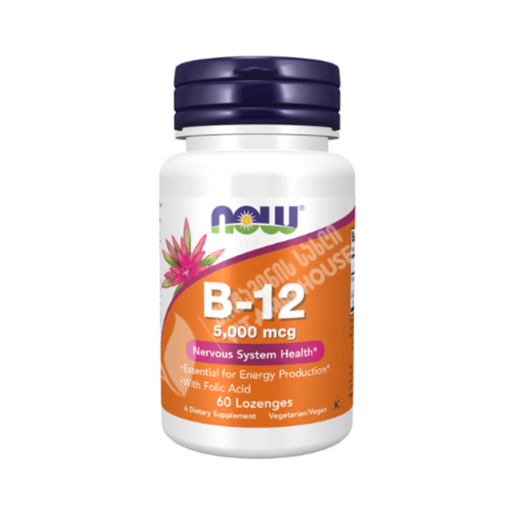 NOW - Vitamin B12 Cyanocobalamin 5000 - 60 lozenges