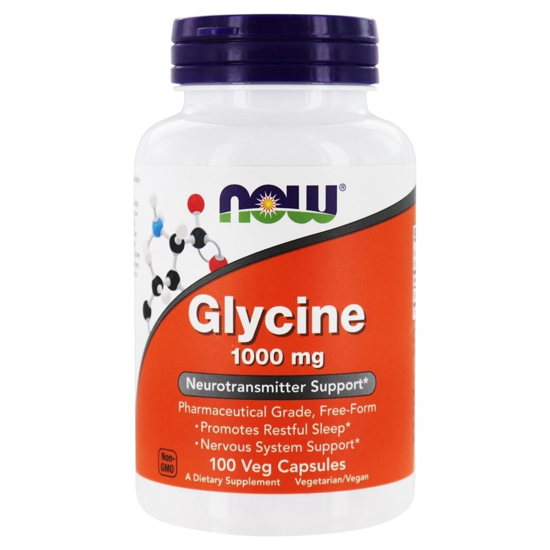 NOW - Glycine 1000 mg - 100 vcaps