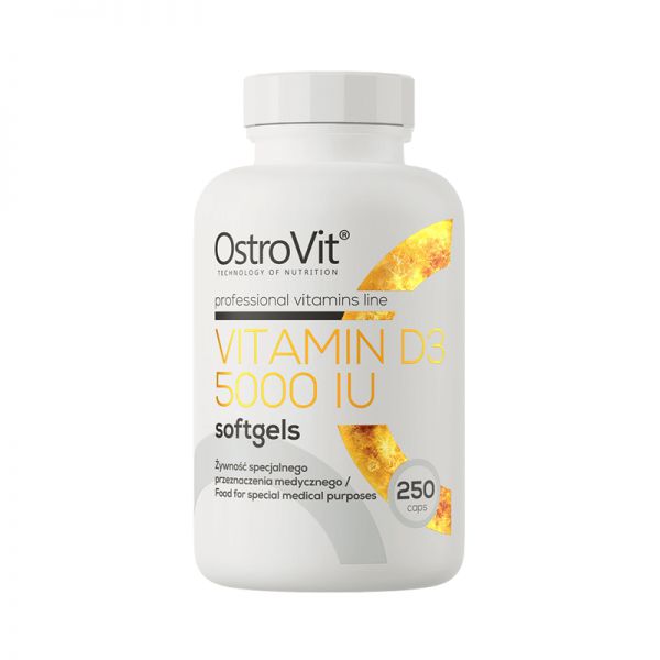 ოსტროვიტი - ვიტამინი დ3 5000 სე - 250 კაფს / OstroVit - Vitamin D3 5000 iu - 250 caps