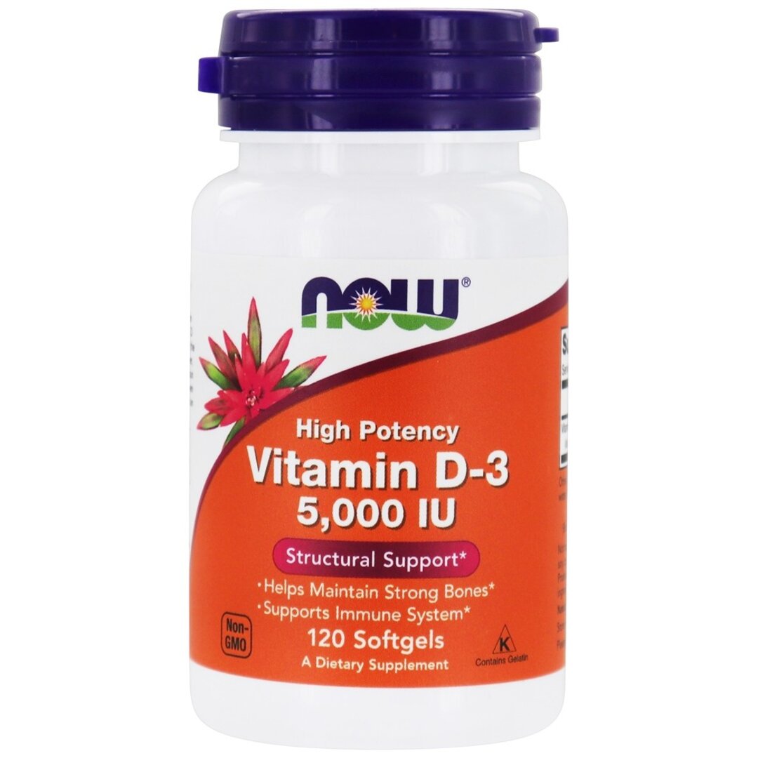  NOW - Vitamin D3  5000 IU - 120 sgels