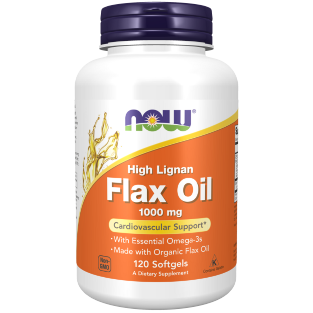 NOW - Flax Oil 1000 mg - 120 softgels