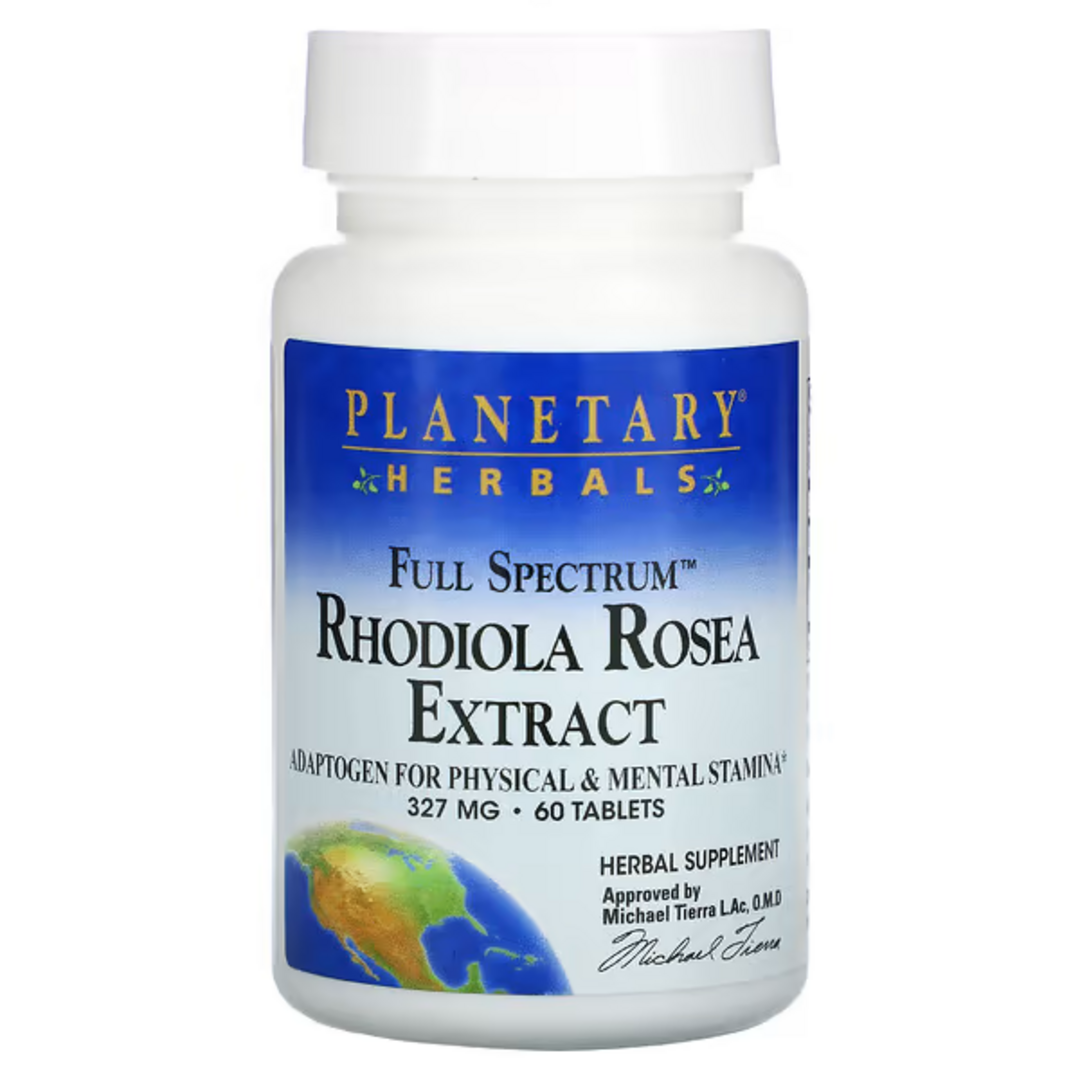 Planetary Herbals - Rhodiola Rosea Extract - 60 tabs